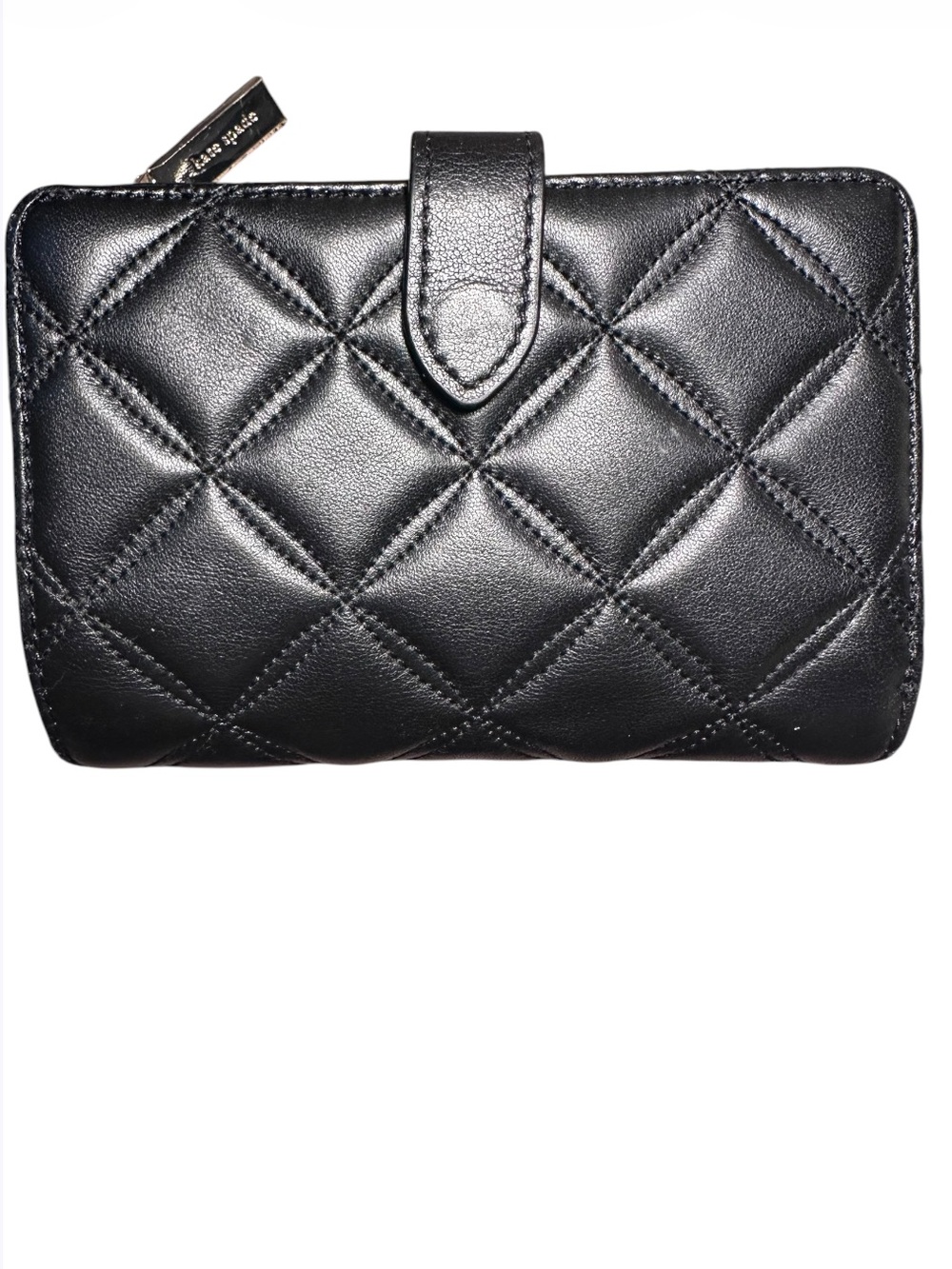 kate spade Quilted Wallet, Snap Closure, Gold accents - Picture 4 of 4